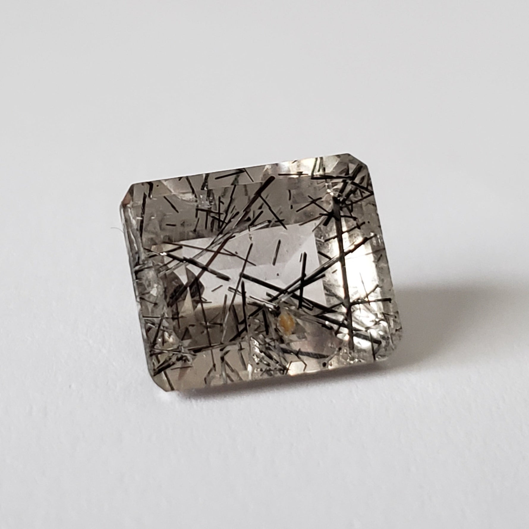  Tourmalinated Quartz | Octagon Cut | 11.7x9.4mm 5.8ct | Brazil | SO24 3