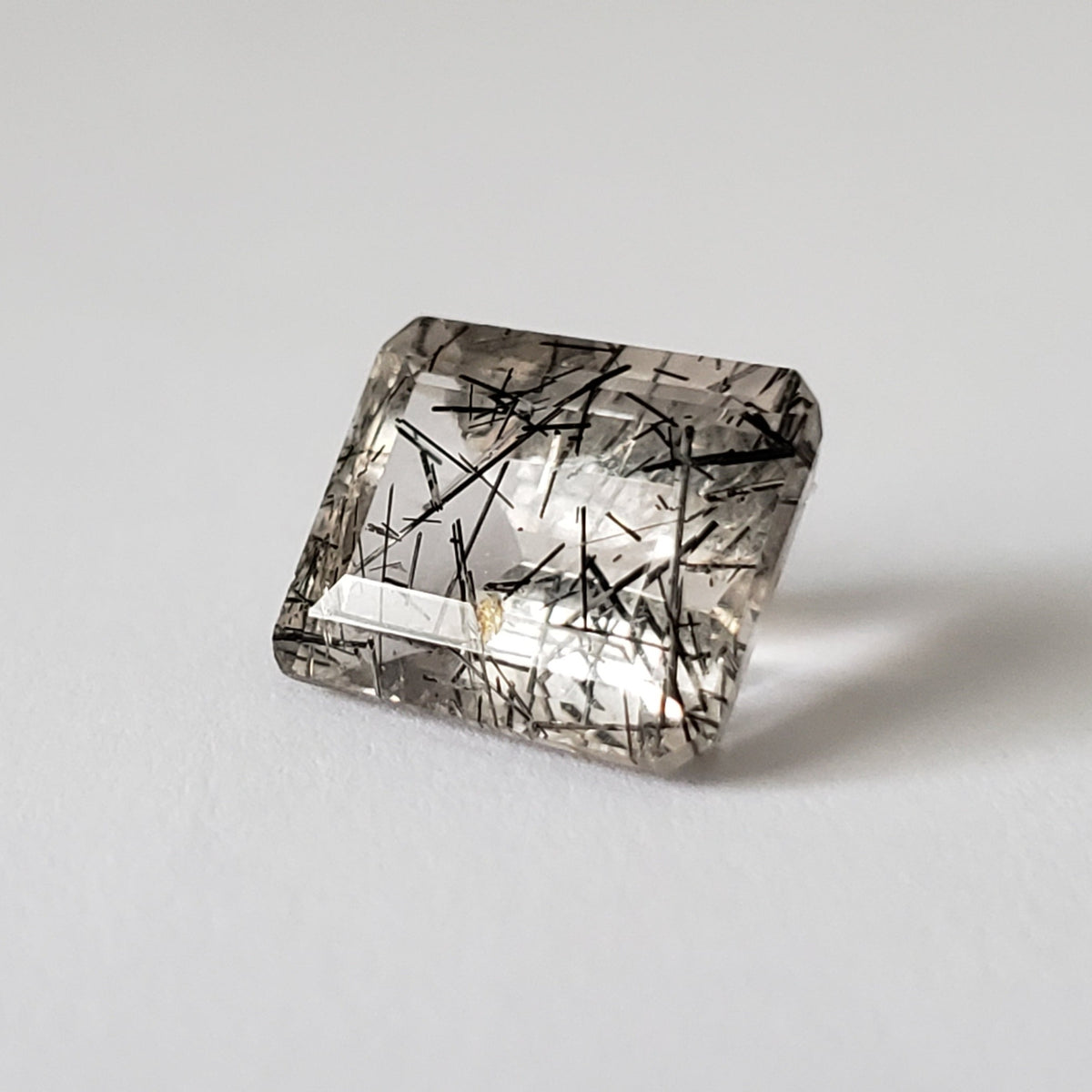  Tourmalinated Quartz | Octagon Cut | 11.7x9.4mm 5.8ct | Brazil | SO24 7