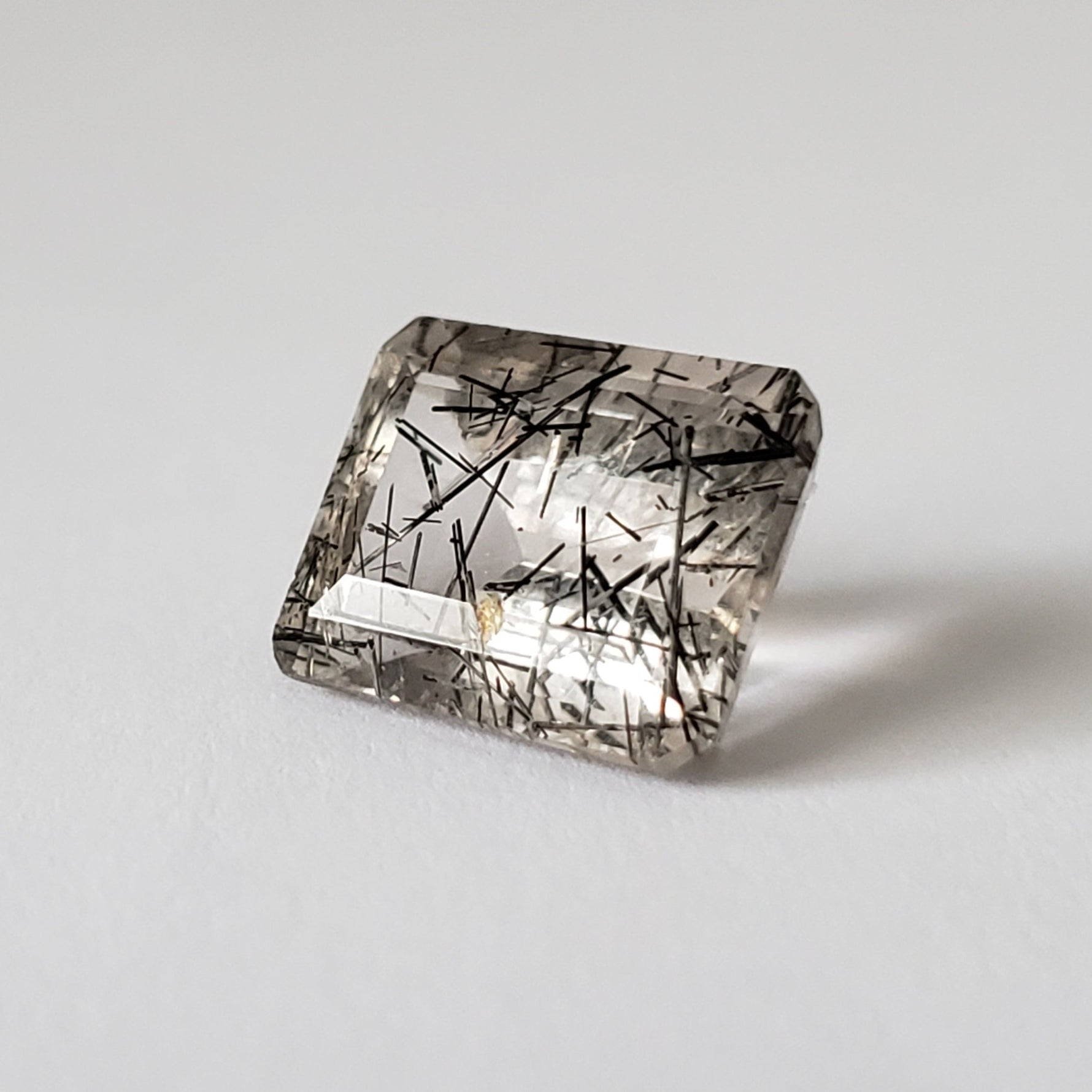  Tourmalinated Quartz | Octagon Cut | 11.7x9.4mm 5.8ct | Brazil | SO24 7
