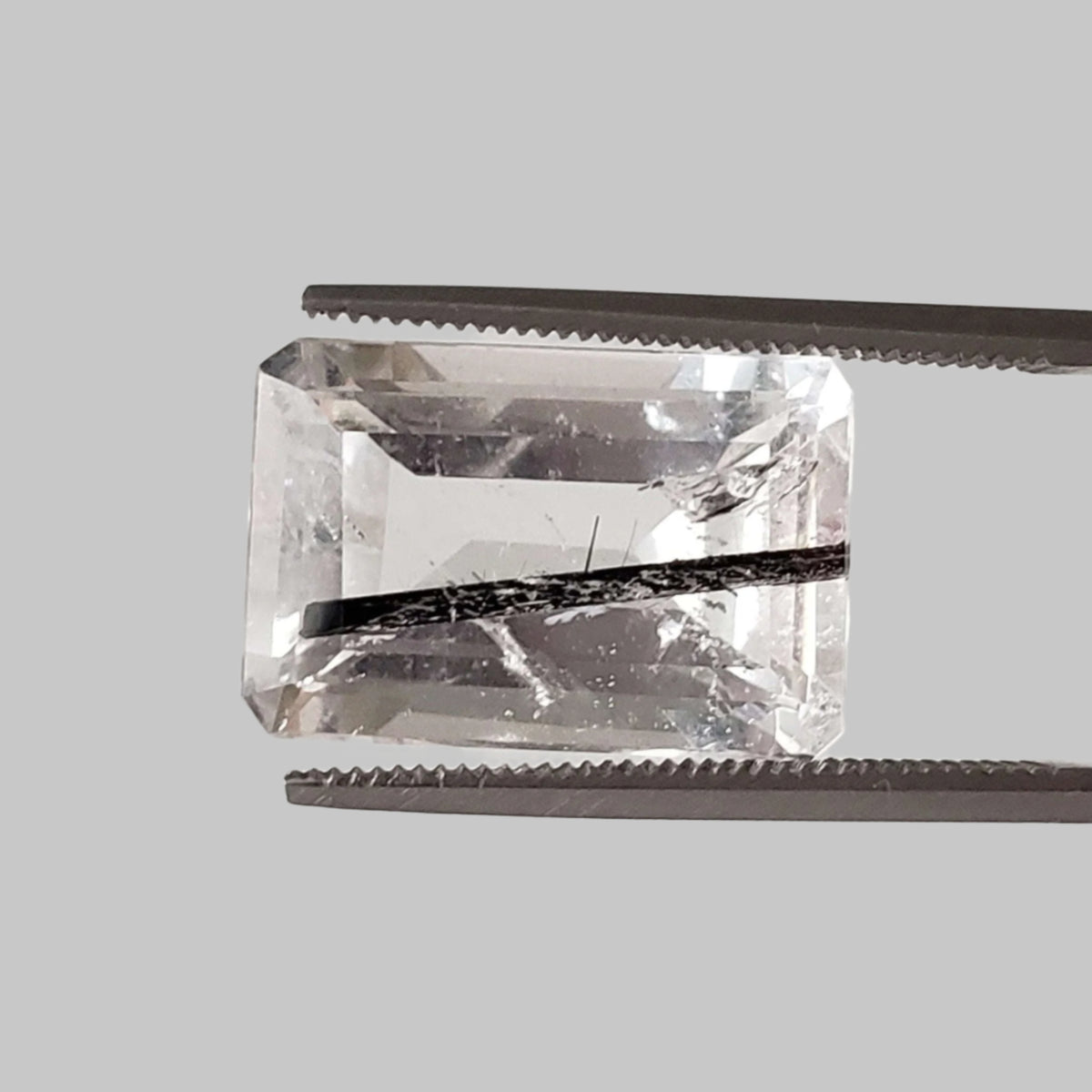  Tourmalinated Quartz | Octagon Cut | 15x11mm 7.9ct | Brazil 1