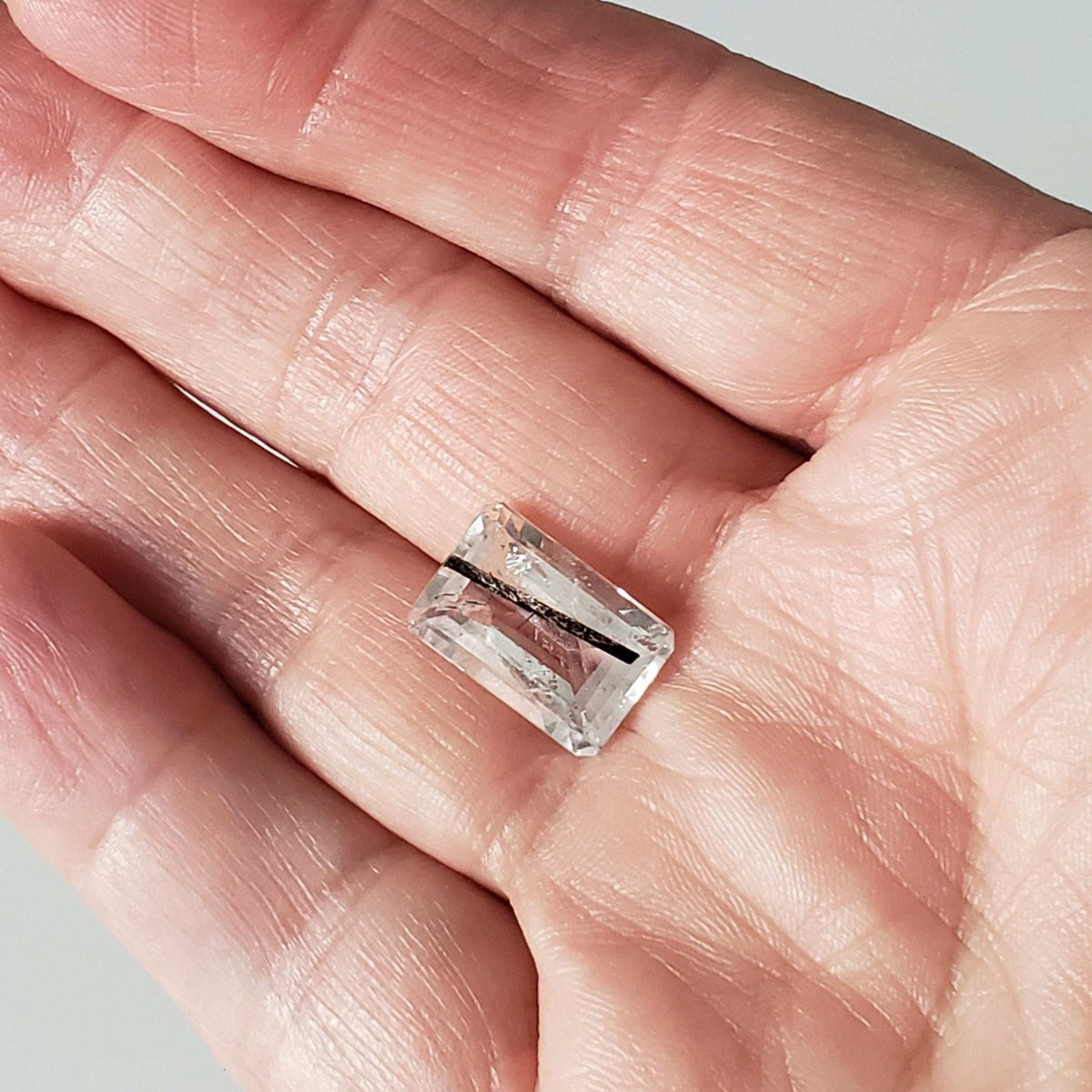  Tourmalinated Quartz | Octagon Cut | 15x11mm 7.9ct | Brazil 7