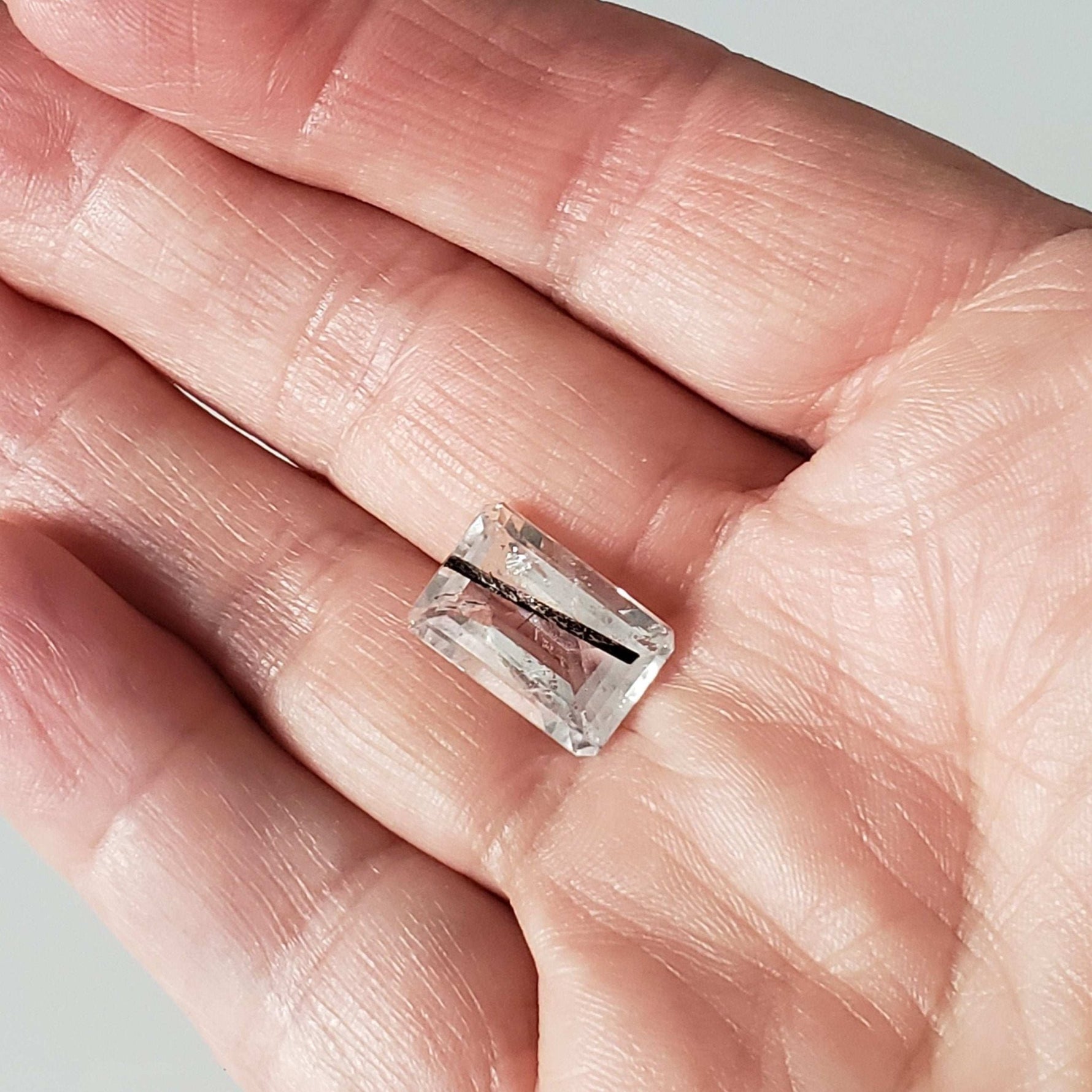  Tourmalinated Quartz | Octagon Cut | 15x11mm 7.9ct | Brazil 7