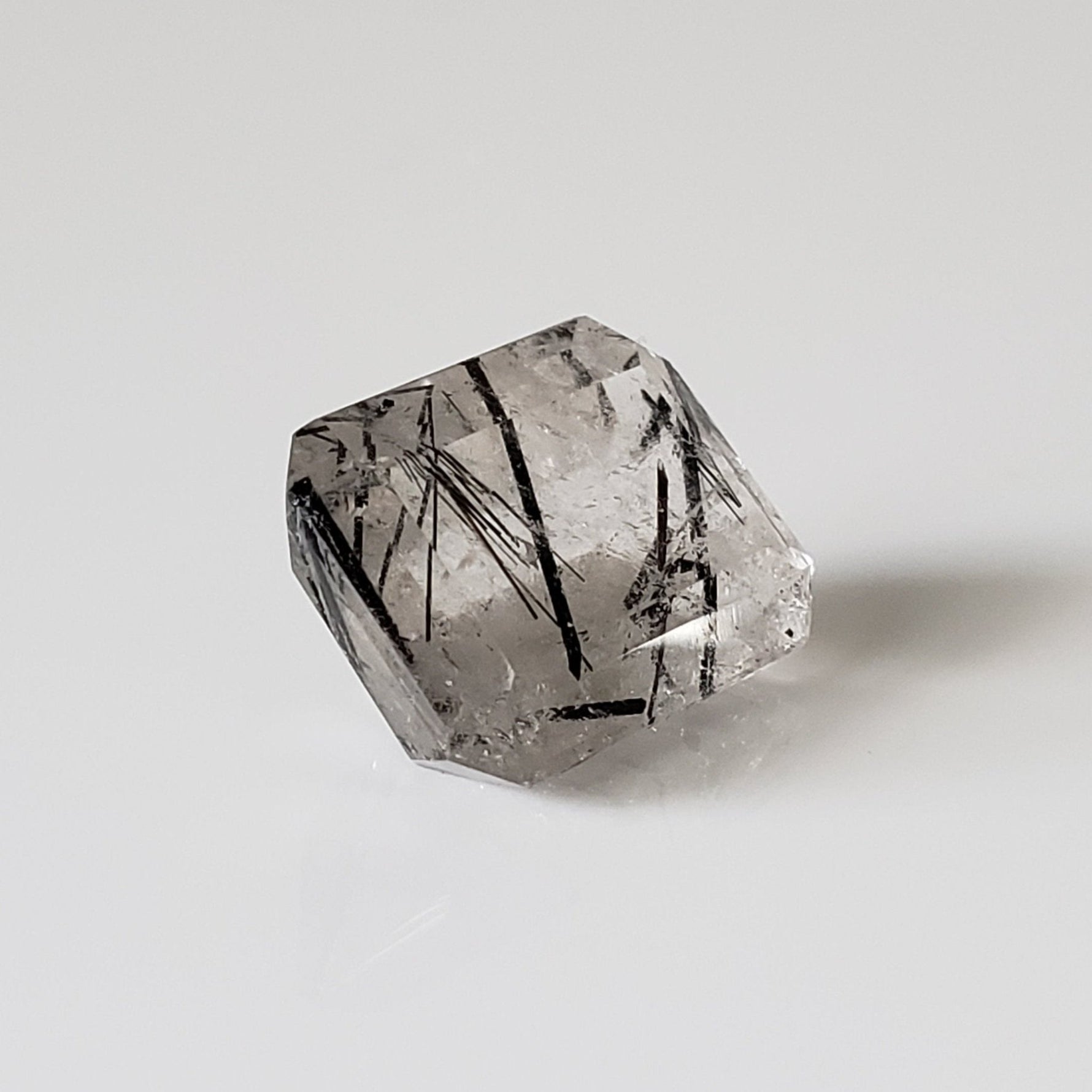  Tourmalinated Quartz | Octagon Cut | 16.8x12.6mm 13.5ct | Brazil 3