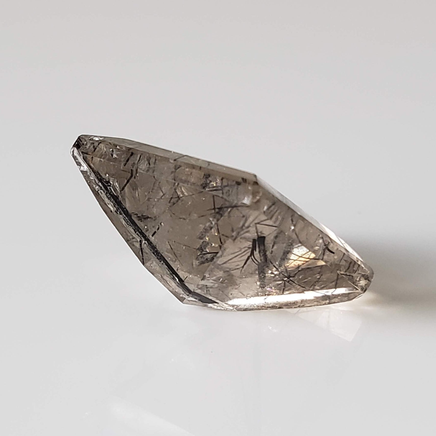  Tourmalinated Quartz | Square Cut | 17mm 19.7ct | Brazil 2