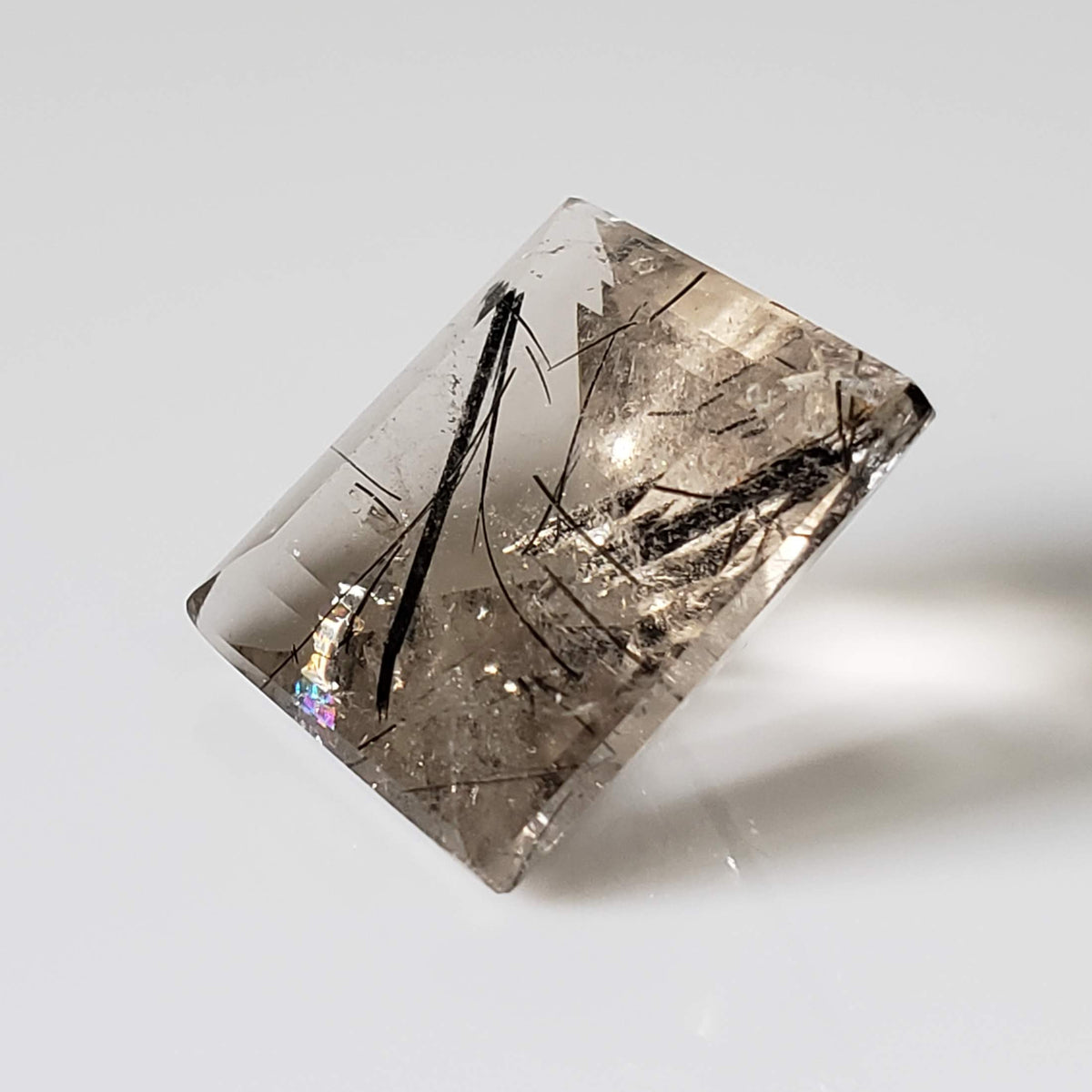 Tourmalinated Quartz | Square Cut | 17mm 19.7ct | Brazil 4