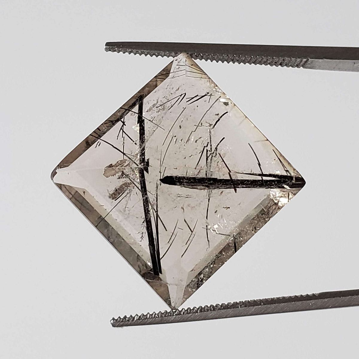  Tourmalinated Quartz | Square Cut | 17mm 19.7ct | Brazil 1