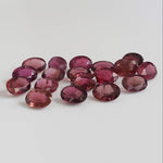  Tourmaline | 18 Piece Lot | Oval Cut | Purple Pink | 7x5mm 15.2tcw 