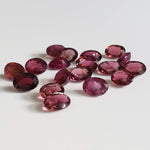  Tourmaline | 18 Piece Lot | Oval Cut | Purple Pink | 7x5mm 15.2tcw 2