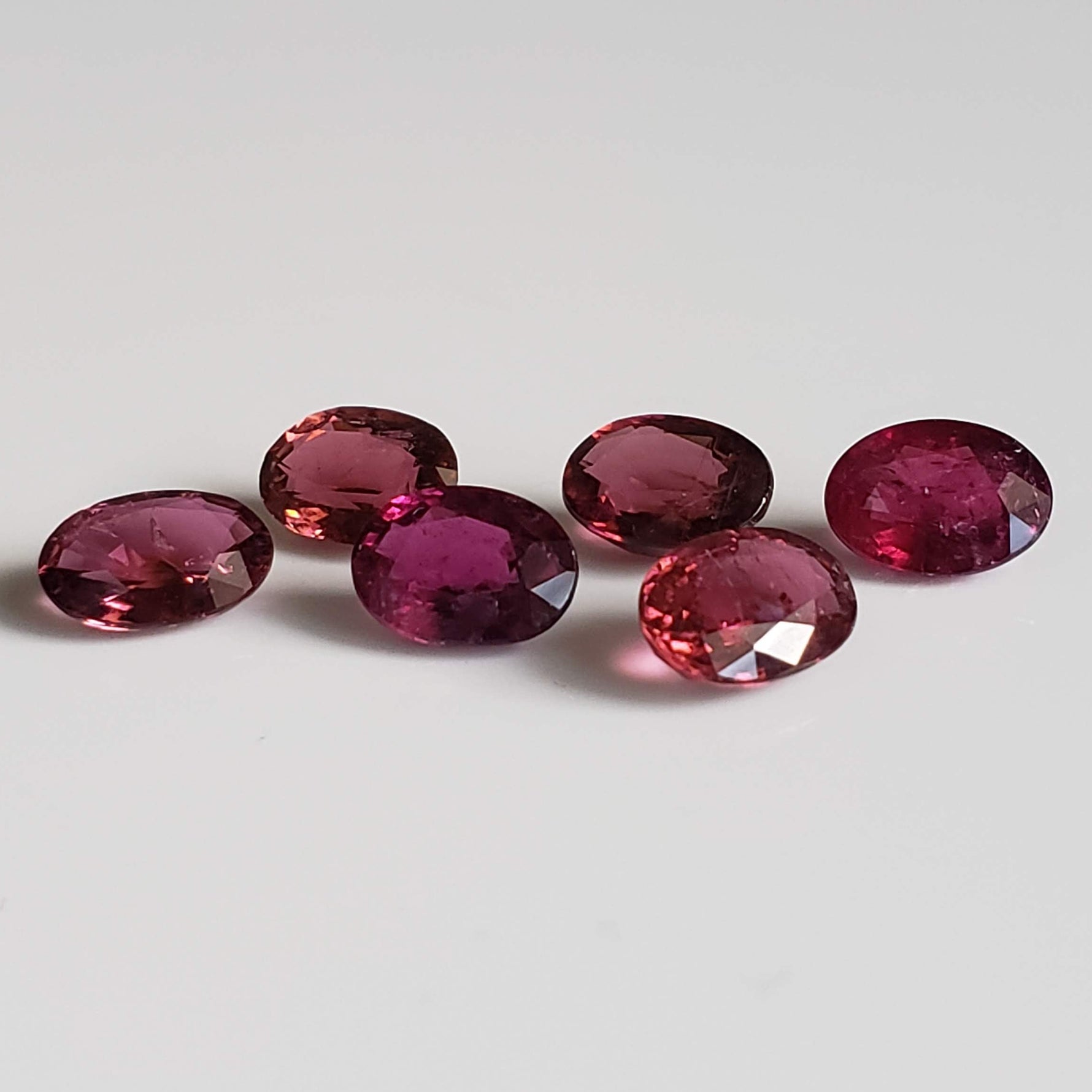  Tourmaline | 18 Piece Lot | Oval Cut | Purple Pink | 7x5mm 15.2tcw 5