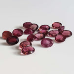  Tourmaline | 18 Piece Lot | Oval Cut | Purple Pink | 7x5mm 15.2tcw 2