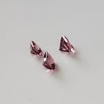  Tourmaline | 3 Piece Gemstone Lot | Princess Cut | Orange Pink | 3.3 - 3.5mm 4