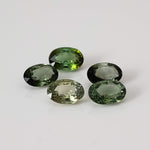  Tourmaline | 5 Piece Gemstone Lot | Oval Cut | Green | 2.38tcw 