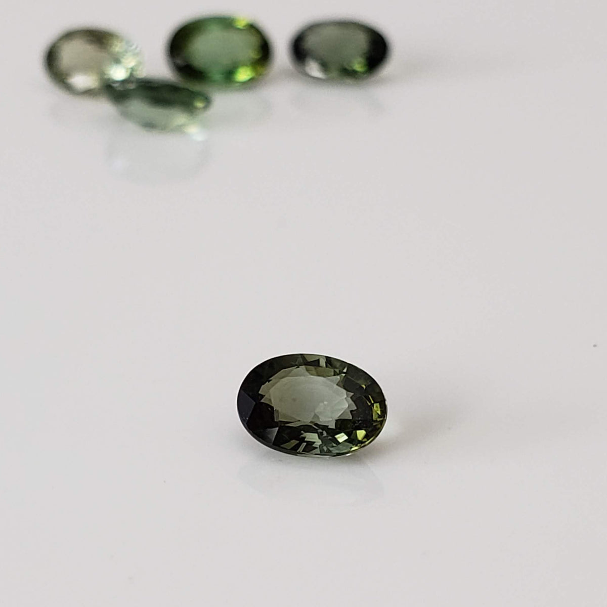  Tourmaline | 5 Piece Gemstone Lot | Oval Cut | Green | 2.38tcw 5