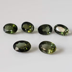Tourmaline | 6 Piece Gemstone Lot | Oval Cut | Green | 3.0tcw 1