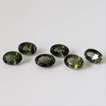 Tourmaline | 6 Piece Gemstone Lot | Oval Cut | Green | 3.0tcw 0