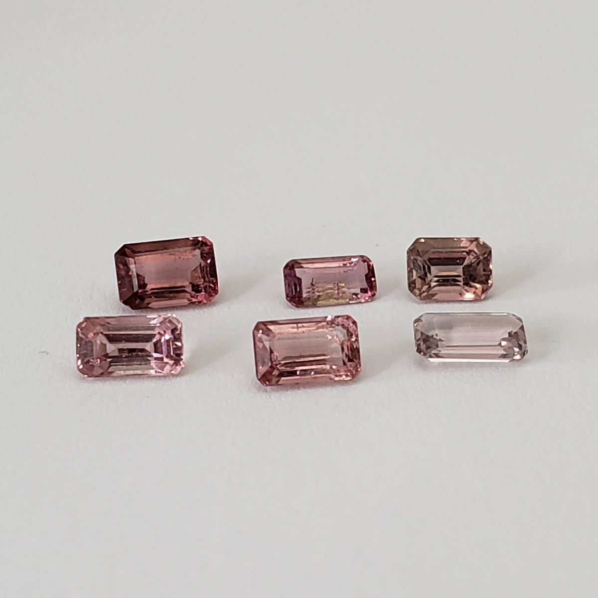  Tourmaline | 6 Piece Lot | Octagon Cut | Pink | 2.2tcw 