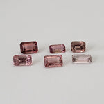  Tourmaline | 6 Piece Lot | Octagon Cut | Pink | 2.2tcw 