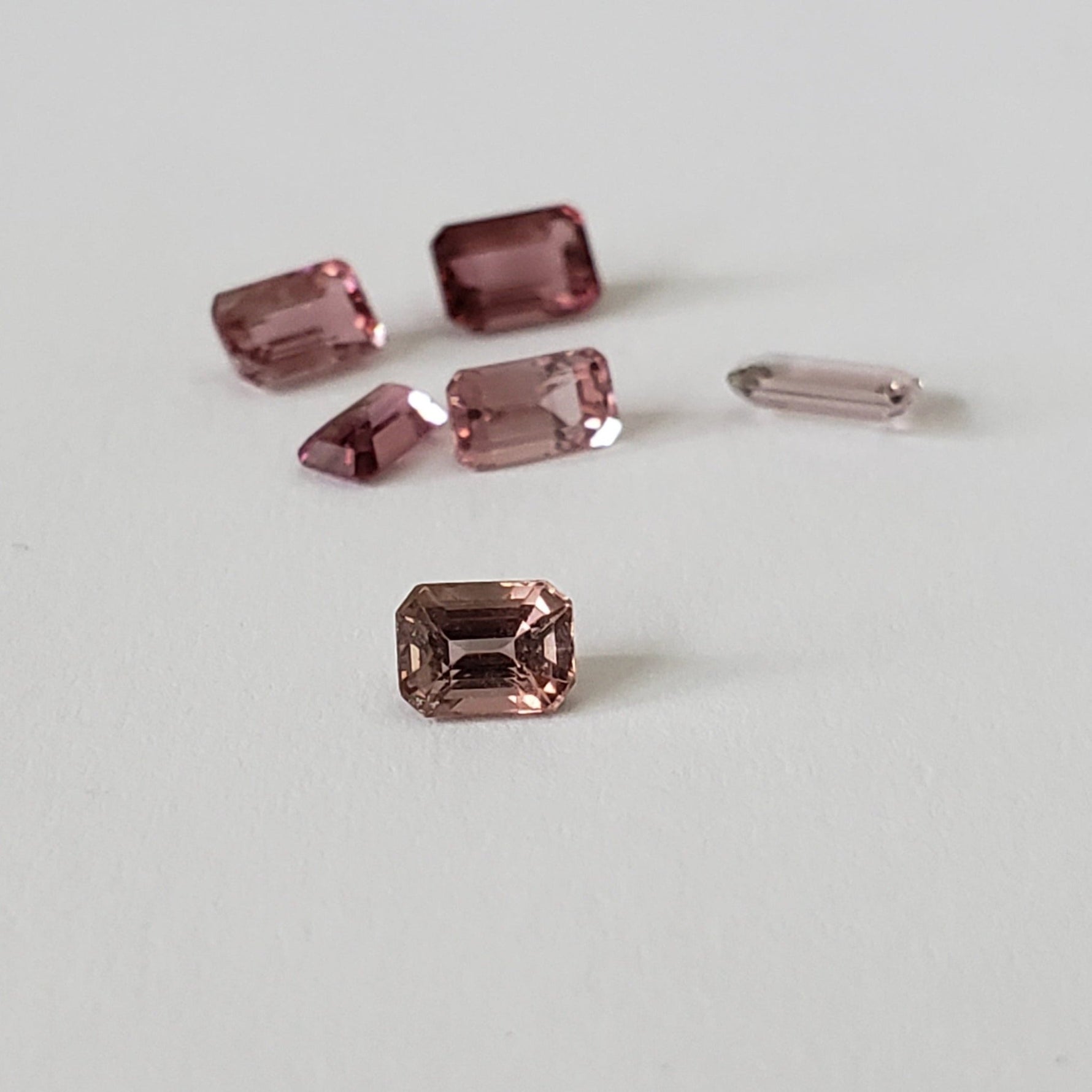  Tourmaline | 6 Piece Lot | Octagon Cut | Pink | 2.2tcw 4