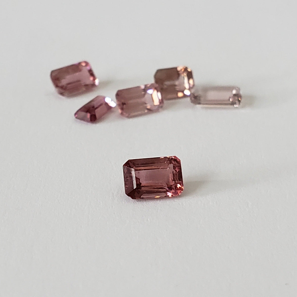  Tourmaline | 6 Piece Lot | Octagon Cut | Pink | 2.2tcw 5