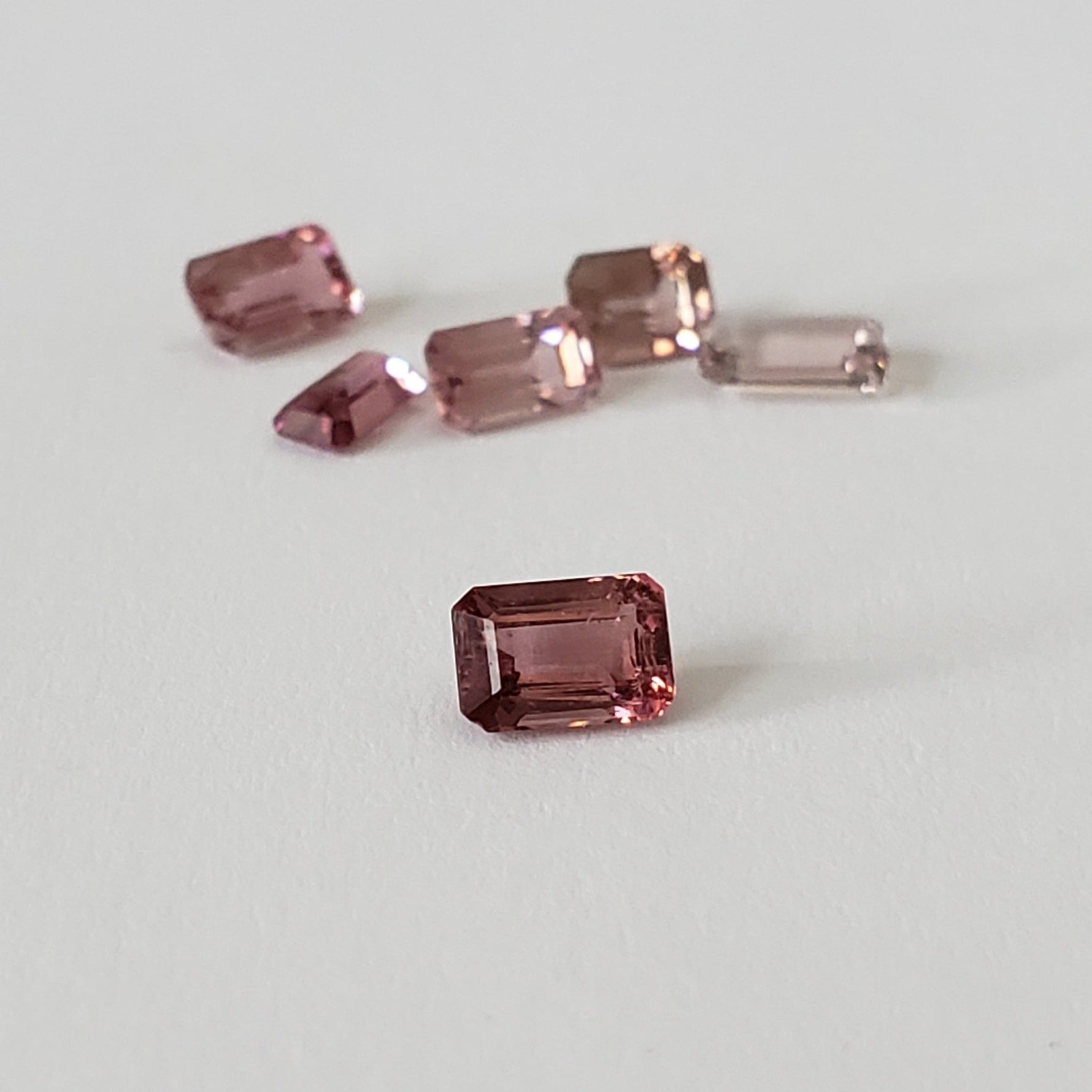  Tourmaline | 6 Piece Lot | Octagon Cut | Pink | 2.2tcw 5
