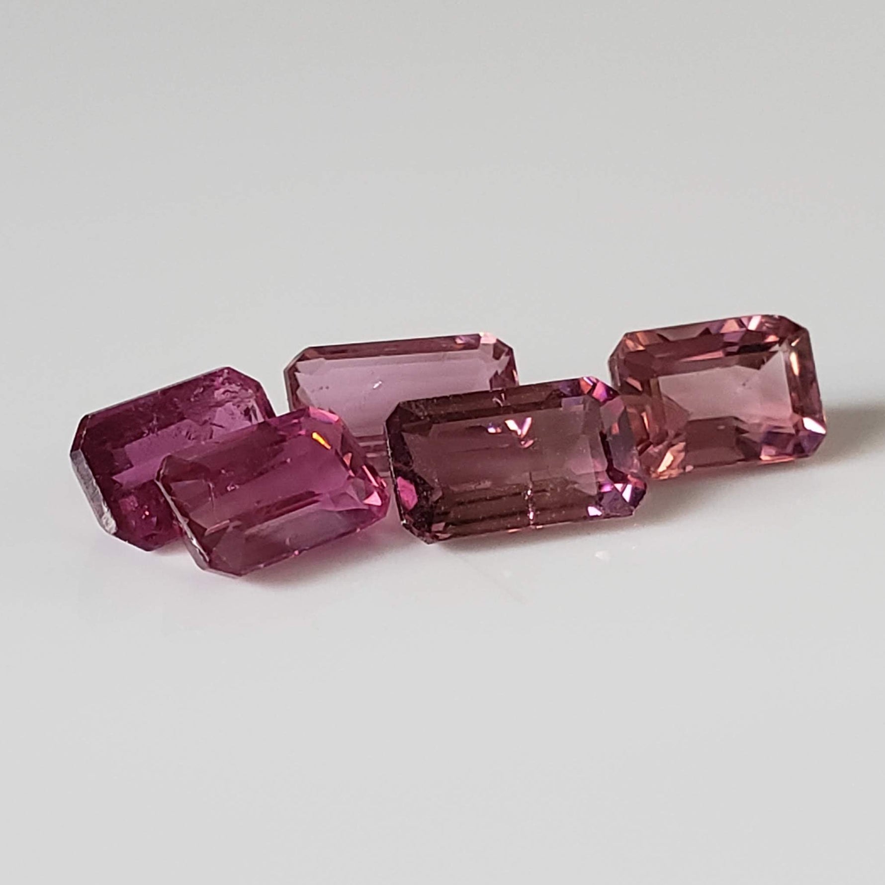 Tourmaline | 9 Piece Lot | Octagon Cut | Pink | 9.1tcw 3