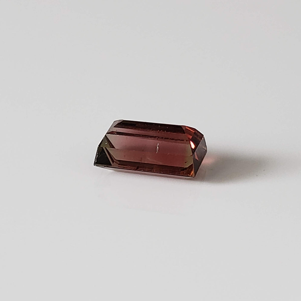  Tourmaline | Baguette Cut | Bi-Color Pink Green | 10x6mm 2.65ct 4