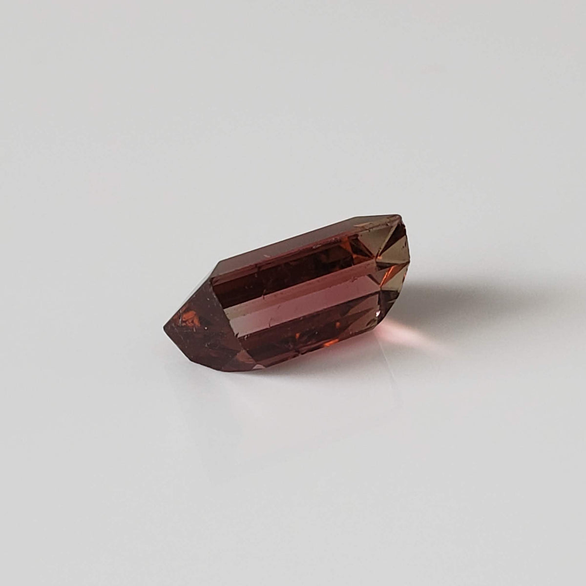  Tourmaline | Baguette Cut | Bi-Color Pink Green | 10x6mm 2.65ct 3