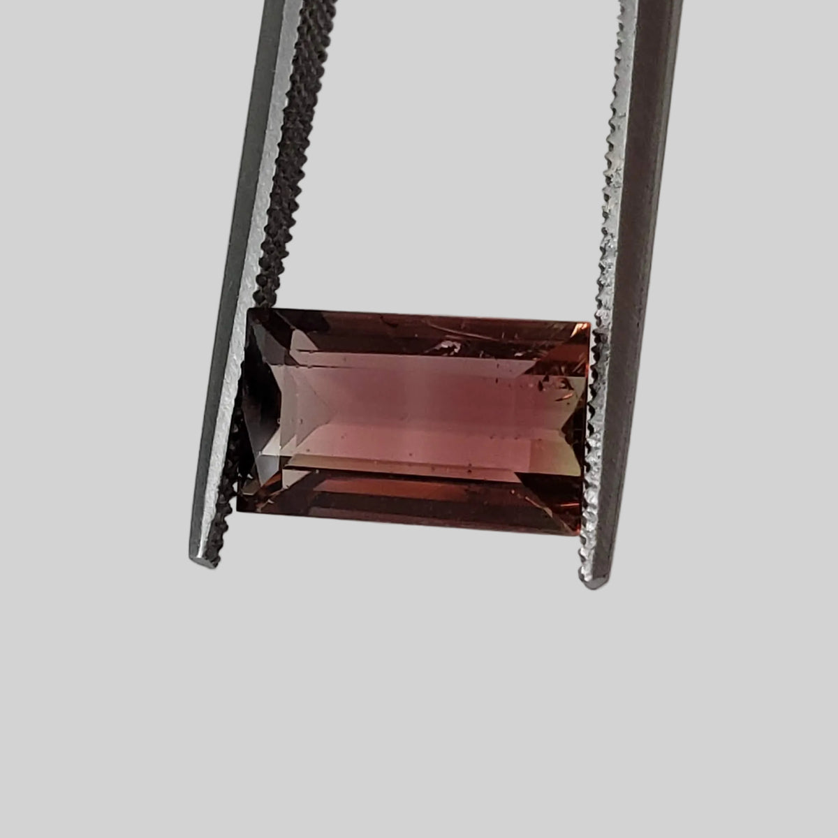  Tourmaline | Baguette Cut | Bi-Color Pink Green | 10x6mm 2.65ct 1