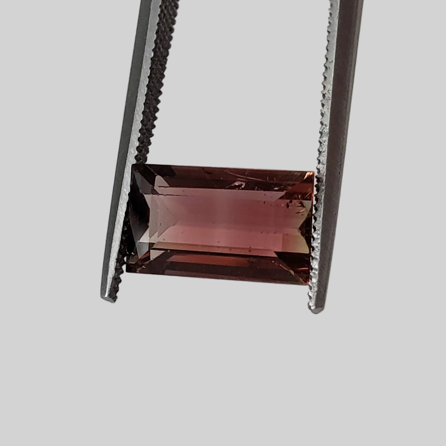  Tourmaline | Baguette Cut | Bi-Color Pink Green | 10x6mm 2.65ct 1