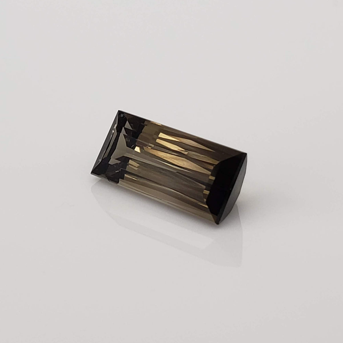  Tourmaline | Baguette Cut | Brownish Pink Bi-Color | 12.3x5.8mm 3.46ct 2