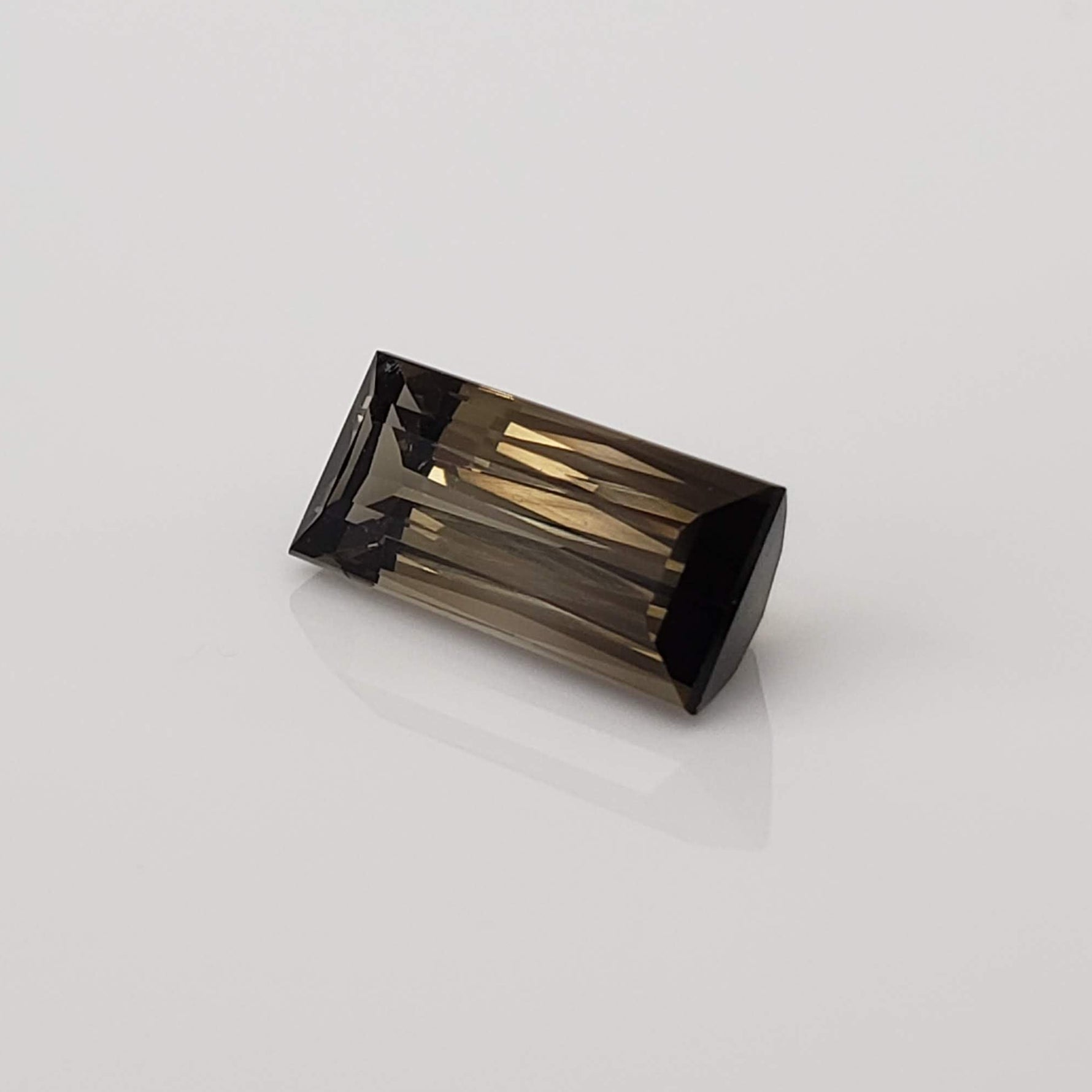  Tourmaline | Baguette Cut | Brownish Pink Bi-Color | 12.3x5.8mm 3.46ct 2