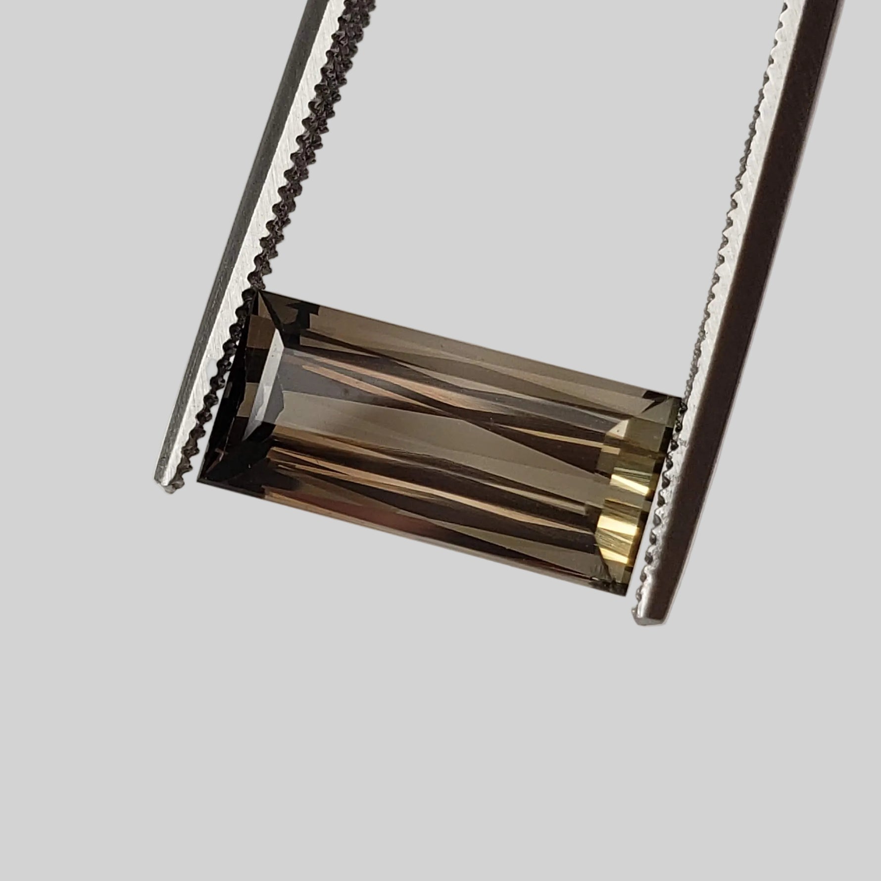  Tourmaline | Baguette Cut | Brownish Pink Bi-Color | 12.3x5.8mm 3.46ct 1