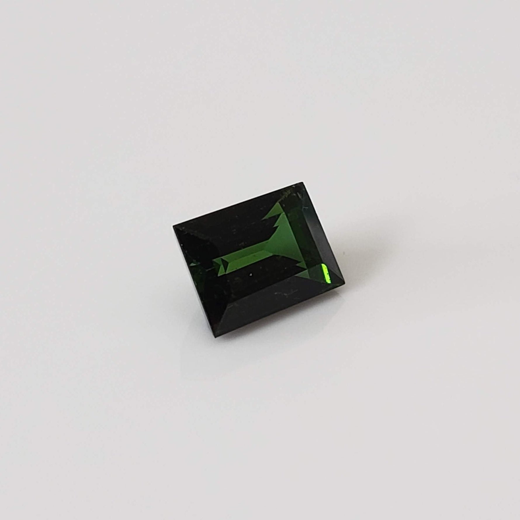  Tourmaline | Baguette Cut | Dark Neon Green | 6x4.5mm 6