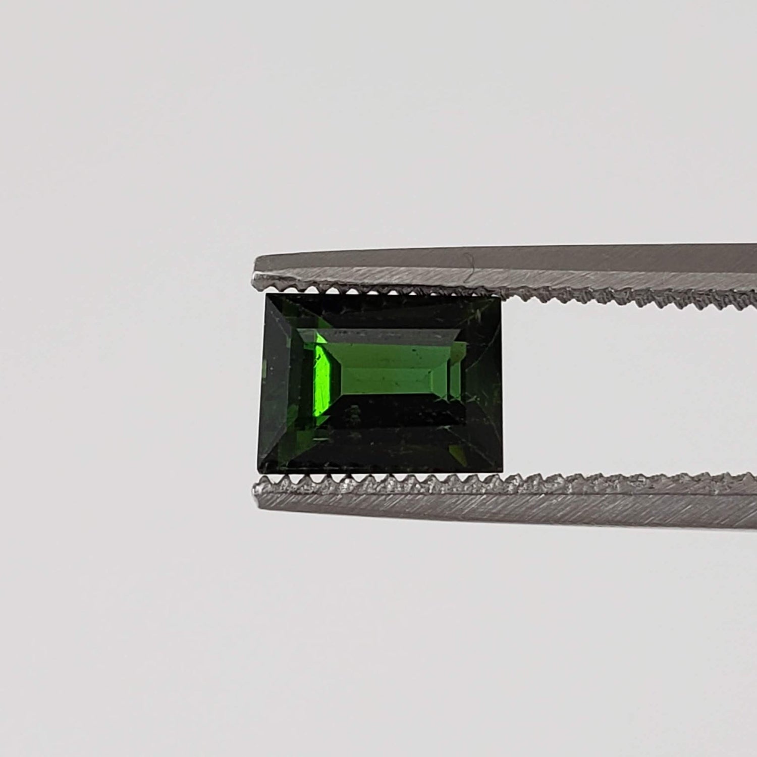  Tourmaline | Baguette Cut | Dark Neon Green | 6x4.5mm 