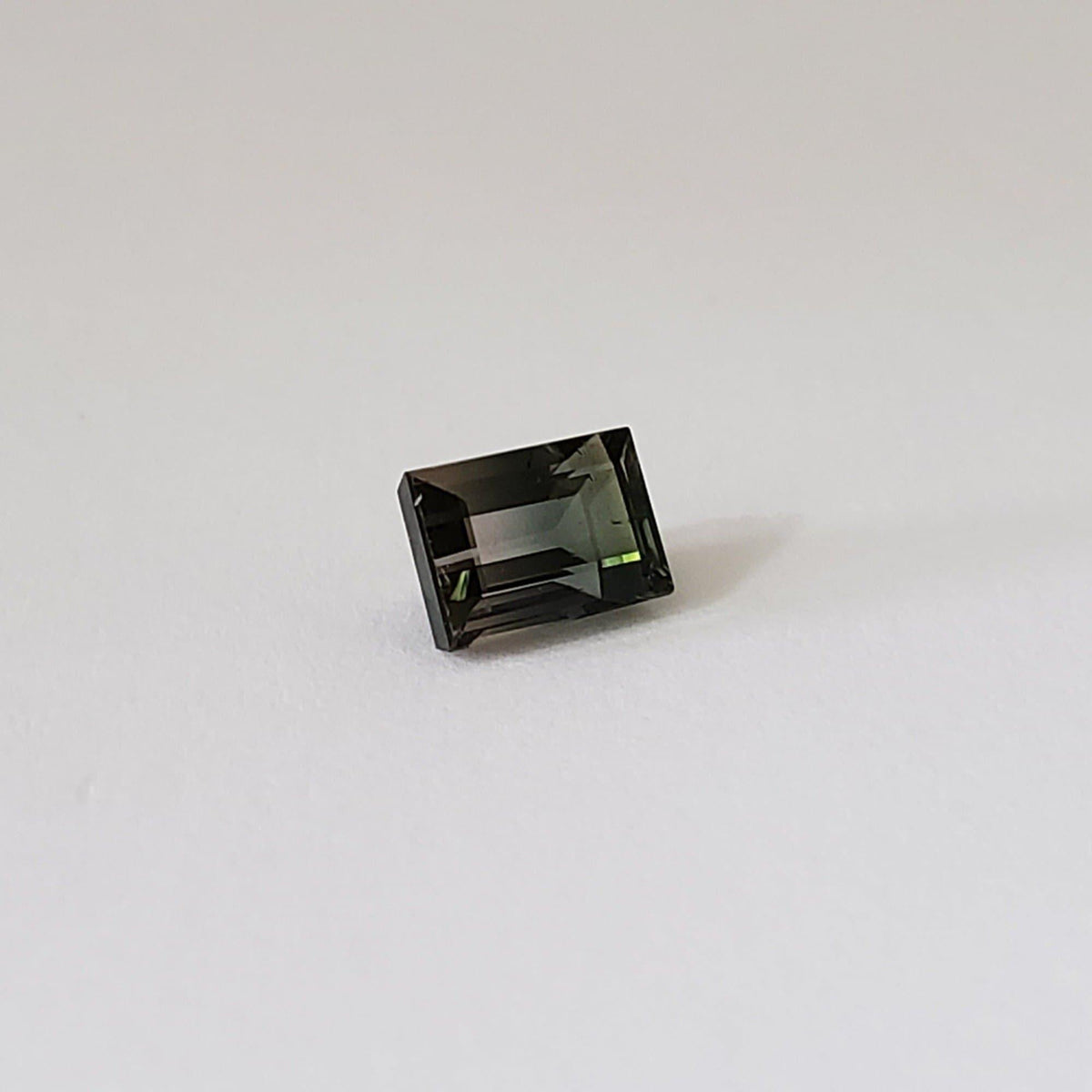  Tourmaline | Baguette Cut | Green-Blue Pink Bi-Color | 7.3x5mm 1.66ct 2