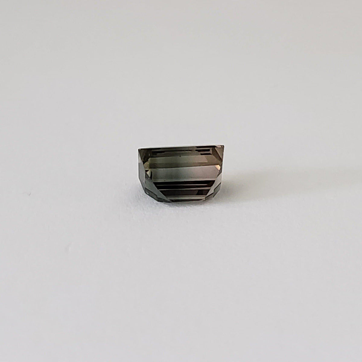  Tourmaline | Baguette Cut | Green-Blue Pink Bi-Color | 7.3x5mm 1.66ct 4