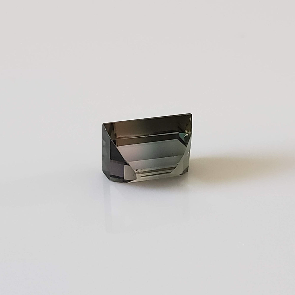  Tourmaline | Baguette Cut | Green-Blue Pink Bi-Color | 7.3x5mm 1.66ct 6