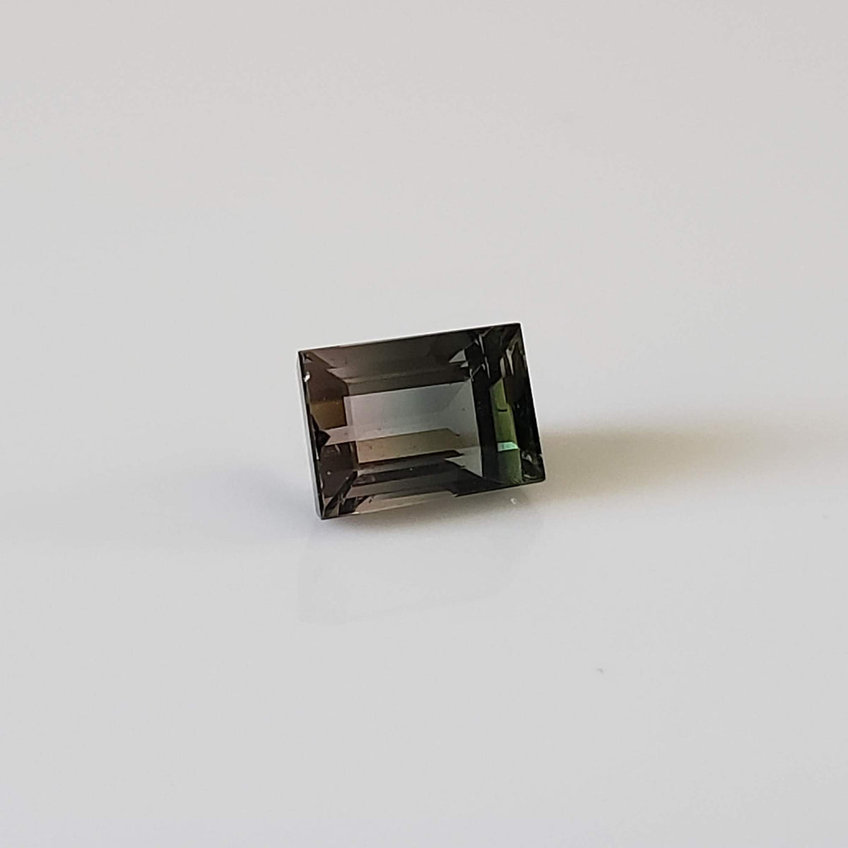  Tourmaline | Baguette Cut | Green-Blue Pink Bi-Color | 7.3x5mm 1.66ct 2