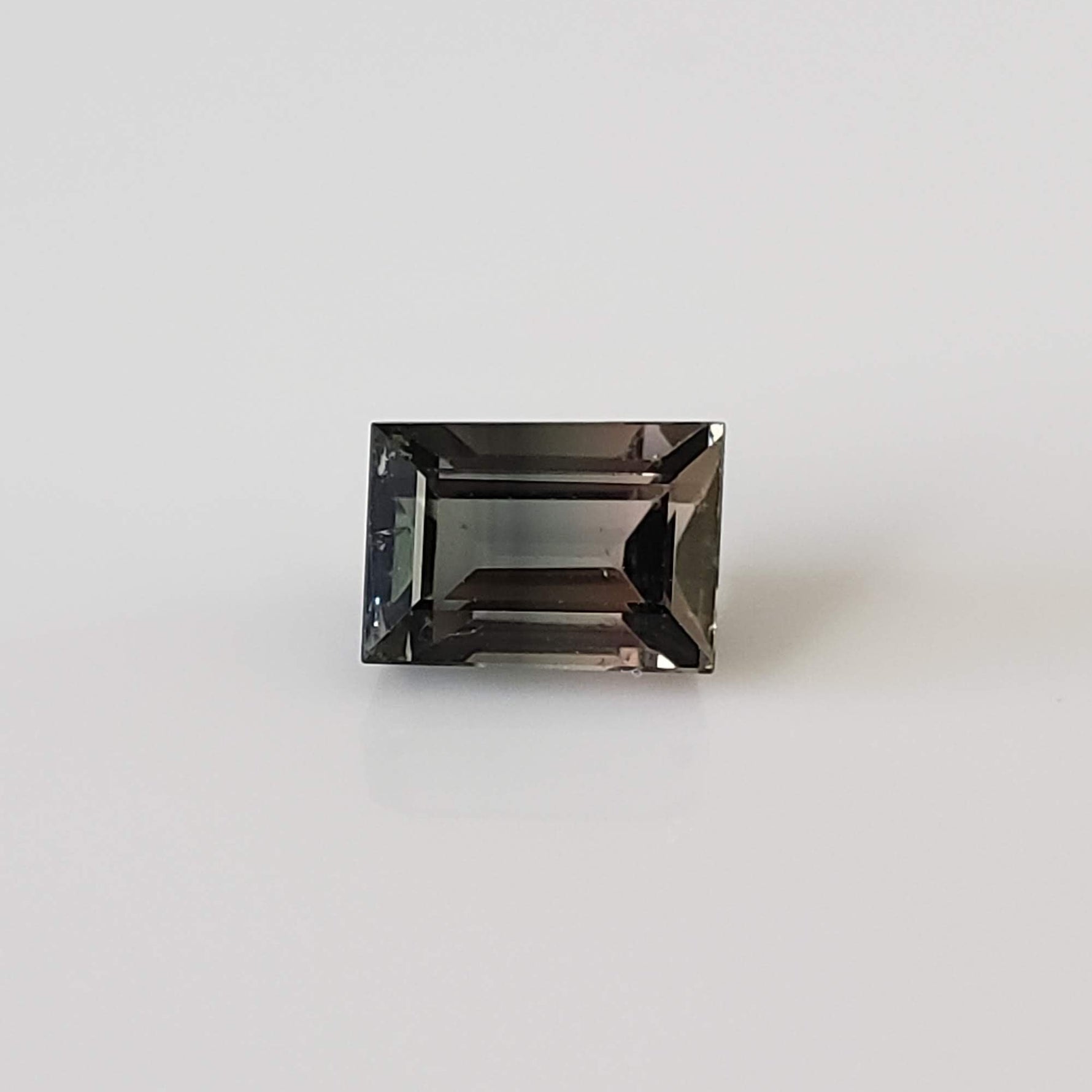  Tourmaline | Baguette Cut | Green-Blue Pink Bi-Color | 7.3x5mm 1.66ct 5