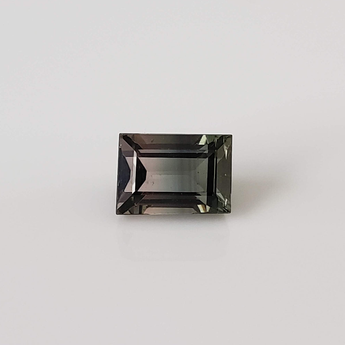  Tourmaline | Baguette Cut | Green-Blue Pink Bi-Color | 7.3x5mm 1.66ct 3