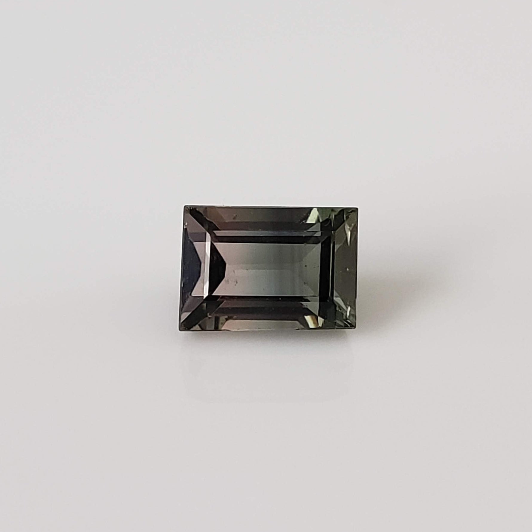  Tourmaline | Baguette Cut | Green-Blue Pink Bi-Color | 7.3x5mm 1.66ct 3