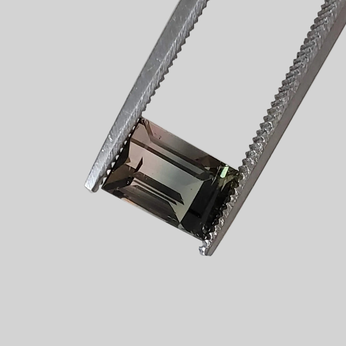  Tourmaline | Baguette Cut | Green-Blue Pink Bi-Color | 7.3x5mm 1.66ct 