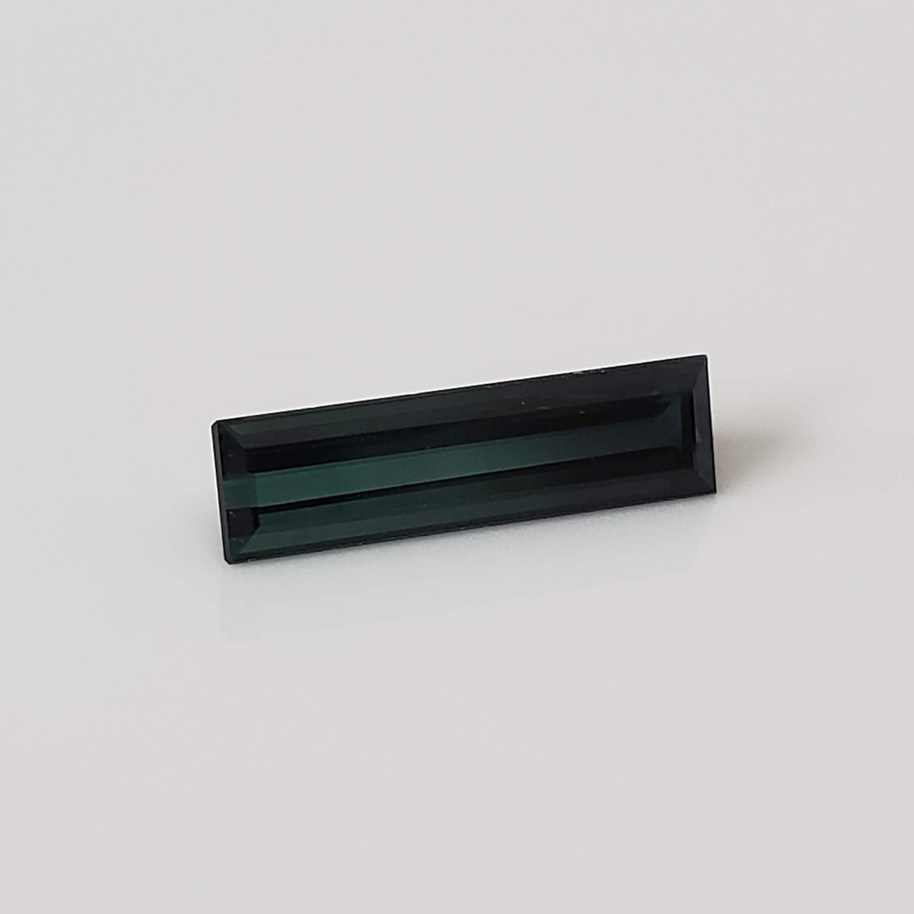  Tourmaline | Baguette Cut | Greenish Blue | 12.5x3.5mm 1.3ct 2