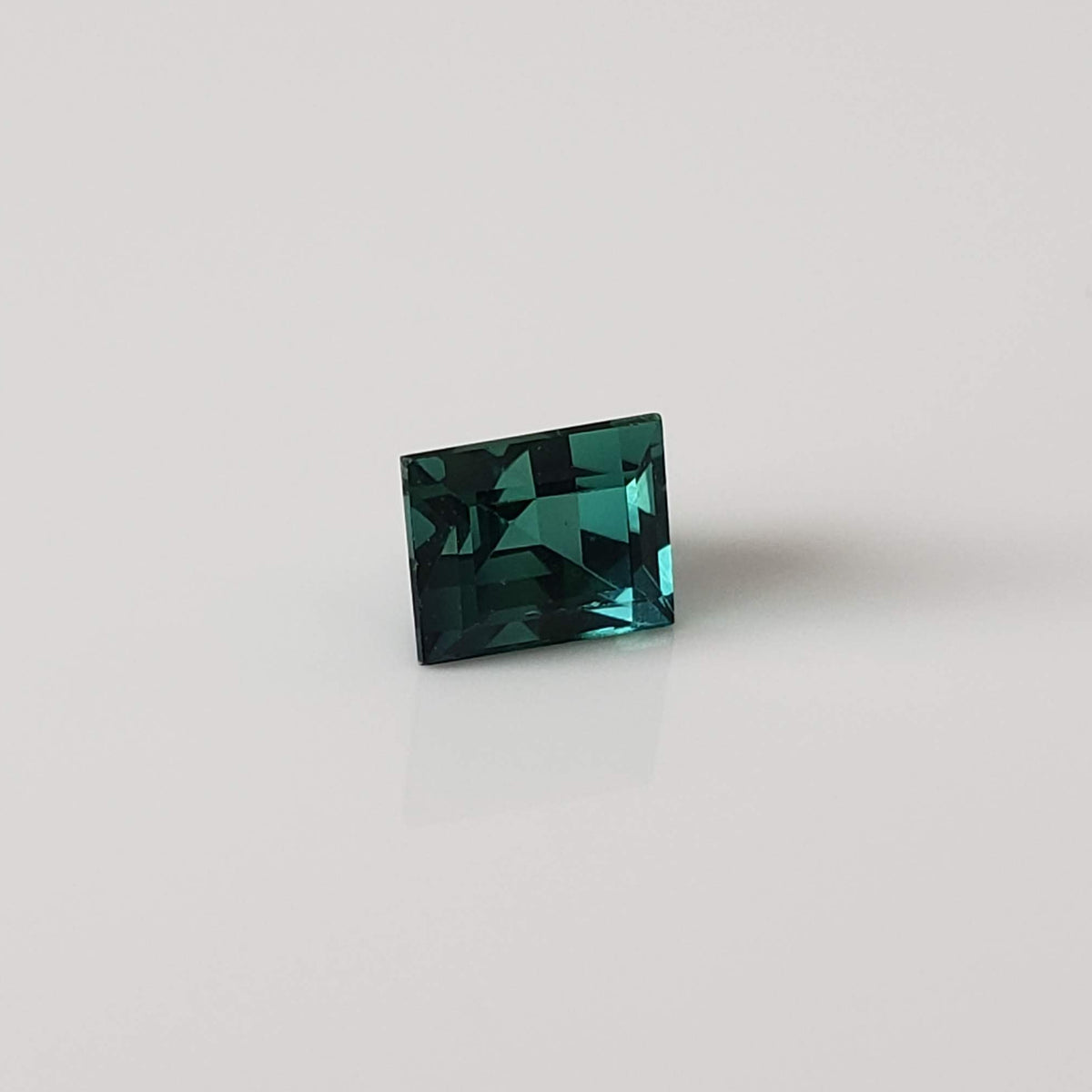  Tourmaline | Baguette Cut | Neon Green Blue | 4.8x3.8mm 0.7ct 2