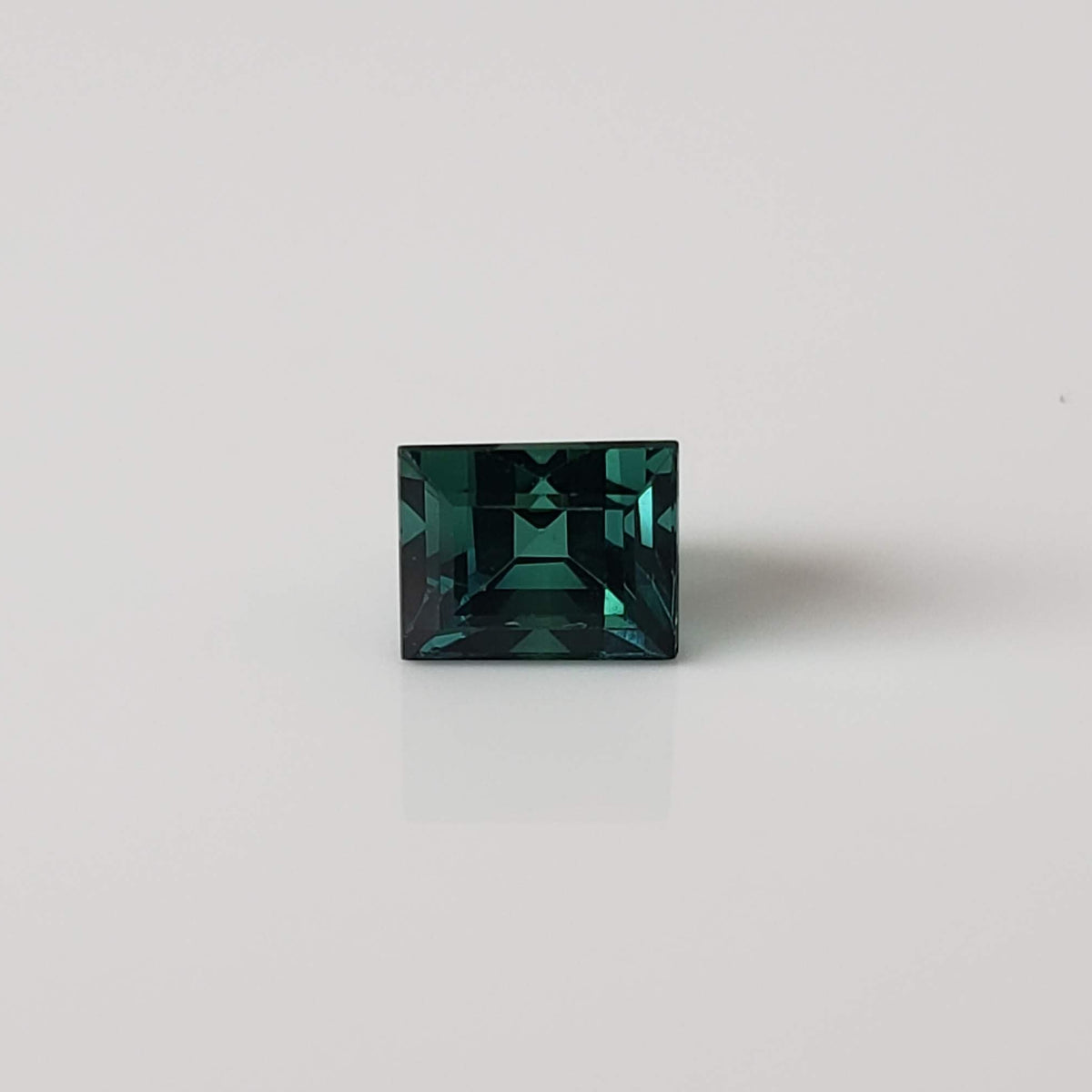  Tourmaline | Baguette Cut | Neon Green Blue | 4.8x3.8mm 0.7ct 4