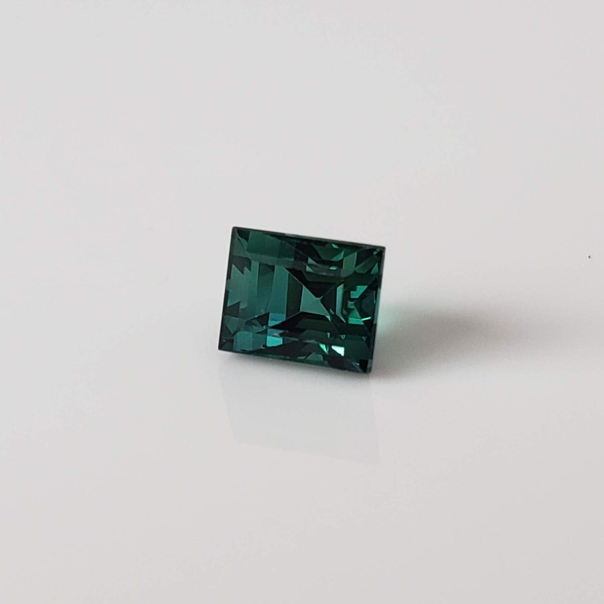  Tourmaline | Baguette Cut | Neon Green Blue | 4.8x3.8mm 0.7ct 3
