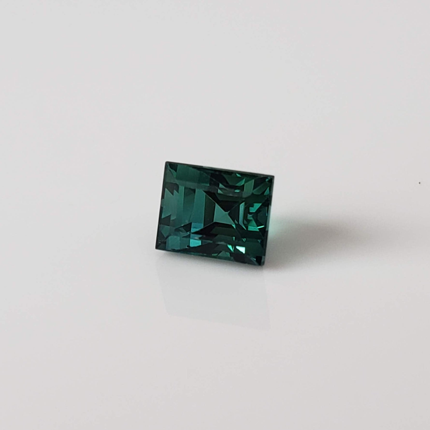  Tourmaline | Baguette Cut | Neon Green Blue | 4.8x3.8mm 0.7ct 3