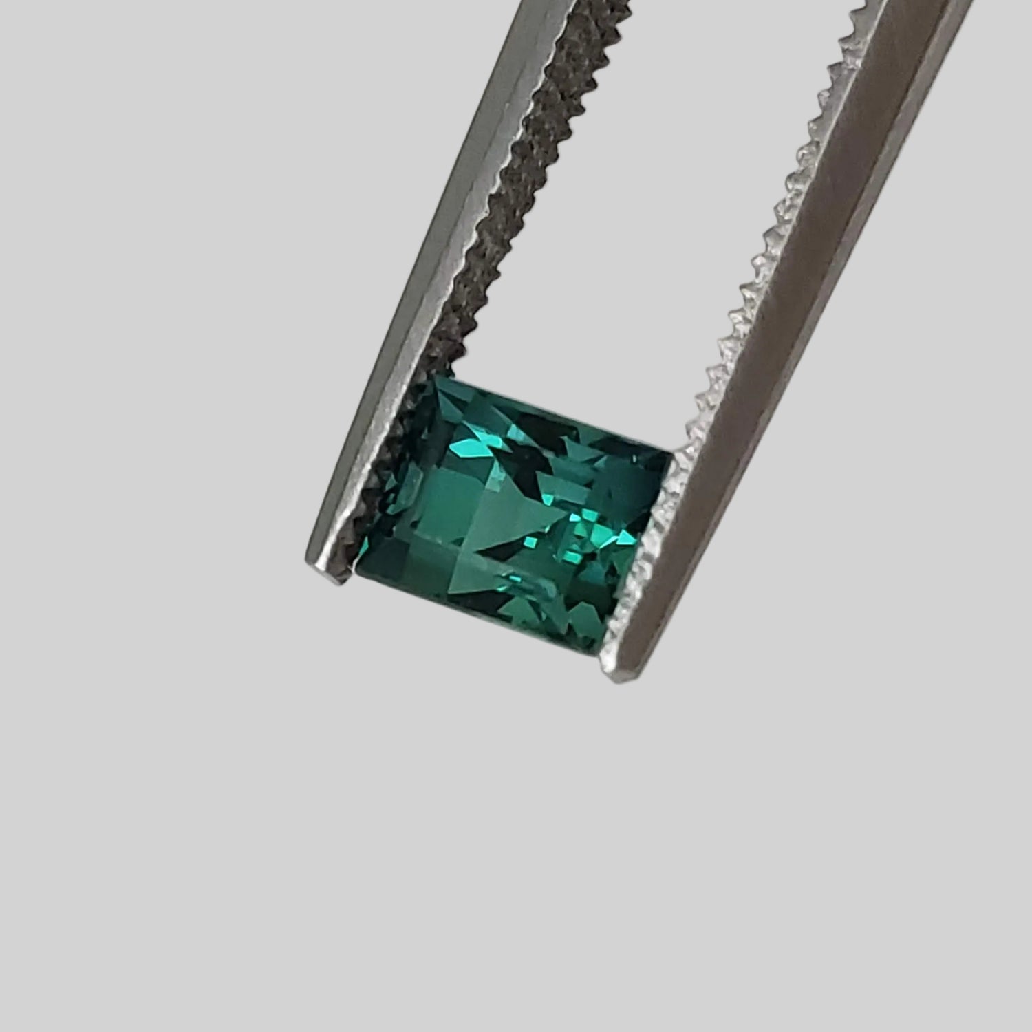 Tourmaline | Baguette Cut | Neon Green Blue | 4.8x3.8mm 0.7ct 