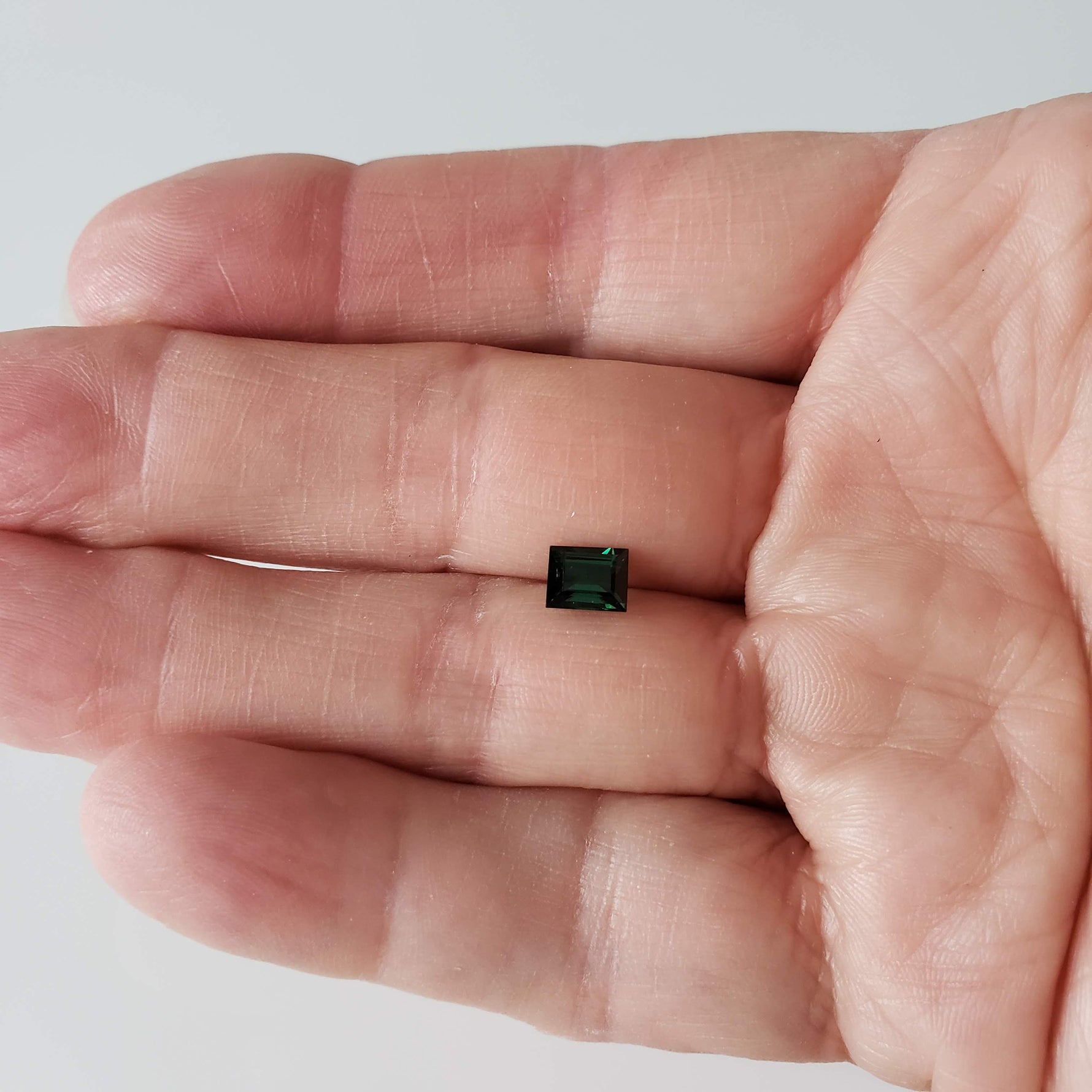  Tourmaline | Baguette Cut | Neon Green Blue | 6.5x5.2mm 1.05ct 7