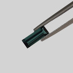  Tourmaline | Baguette Cut | Neon Green Blue | 8.8x3mm 0.7ct 1